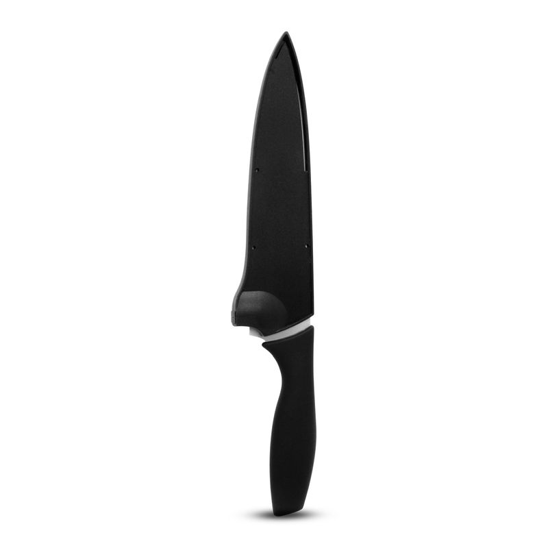 Cuchillo-de-cocinero-de-acero-inoxidable-de-20-cm-con-mango-antideslizante-y-protector-de-cuchillo-con-afilador.