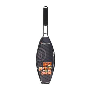 Parrilla de mano para pescado con parrilla metálica antiadherente. - VAGGAN