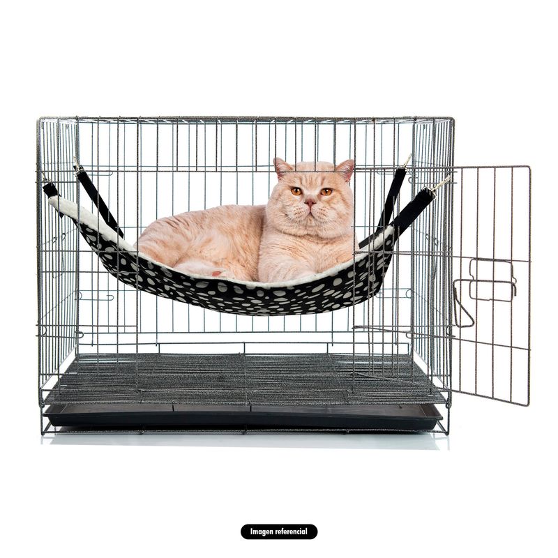 Cama-tipo-hamaca-para-gatos-con-ganchos-metalicos-que-fijan-la-hamaca-a-jaulas-metalicas-de-33-x-48-cm.-Soporta-6.8-kg.