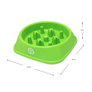 Plato para perro de 22 cm con diseño interno que calma el estrés. - VIDA DE PERRO