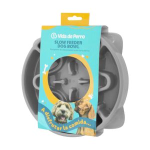 Plato para perro de 21,8 cm con diseño interno que calma el estrés. - VIDA DE PERRO