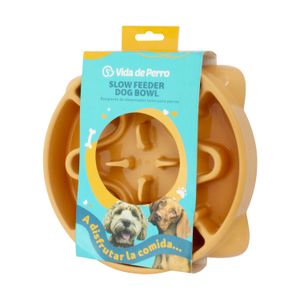 Plato para perro de 21,8 cm con diseño interno que calma el estrés. - VIDA DE PERRO