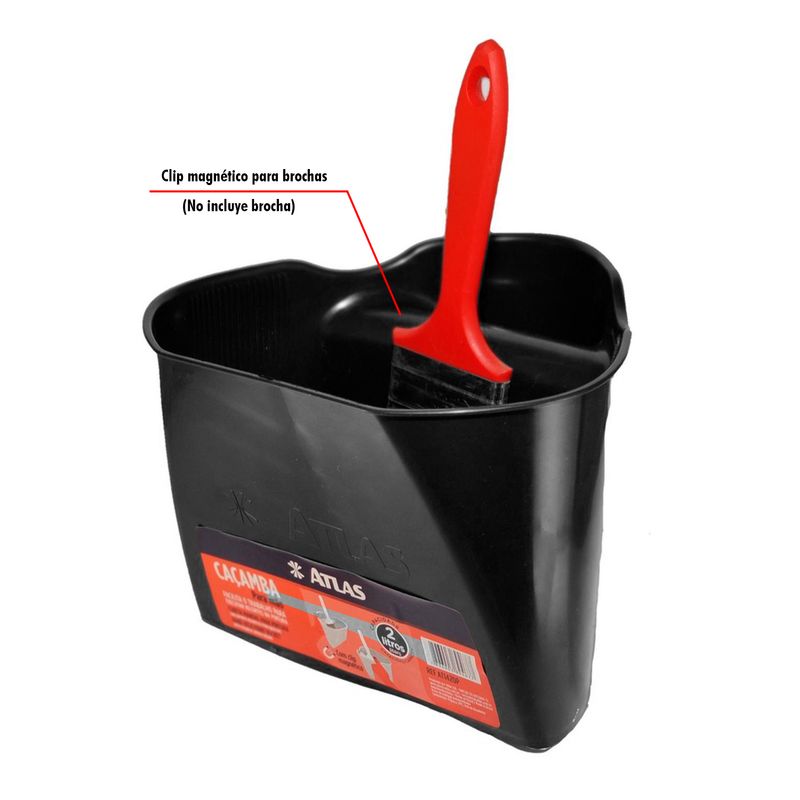 Cubeta-manual-para-pintura-de-16-litros--con-estructura-plastica-de-agarre-ergonomico.-Incluye-un-soporte-magnetico.