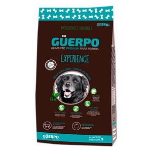 Alimento para perro PREMIUM tipo croquetas para perros; 2 kg. - GÜERPO