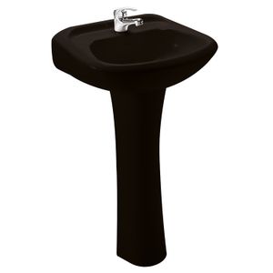 Lavamanos con pedestal CHELSEA negro. - EDESA