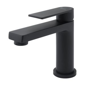 Llave sencilla para lavabo estilo "Berlín" negro mate para agua fría. - BRIGGS