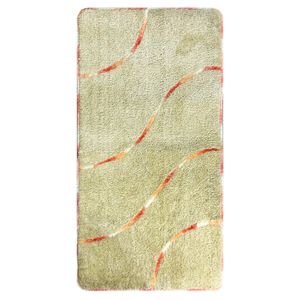 Alfombra pie de cama con diseño de ONDAS con textura afelpada. - DECORBAÑO