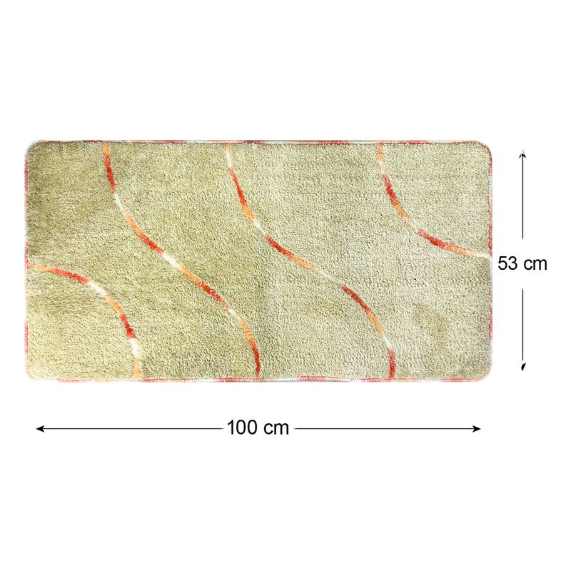 Alfombra-pie-de-cama-con-diseño-de-ONDAS-con-textura-afelpada-