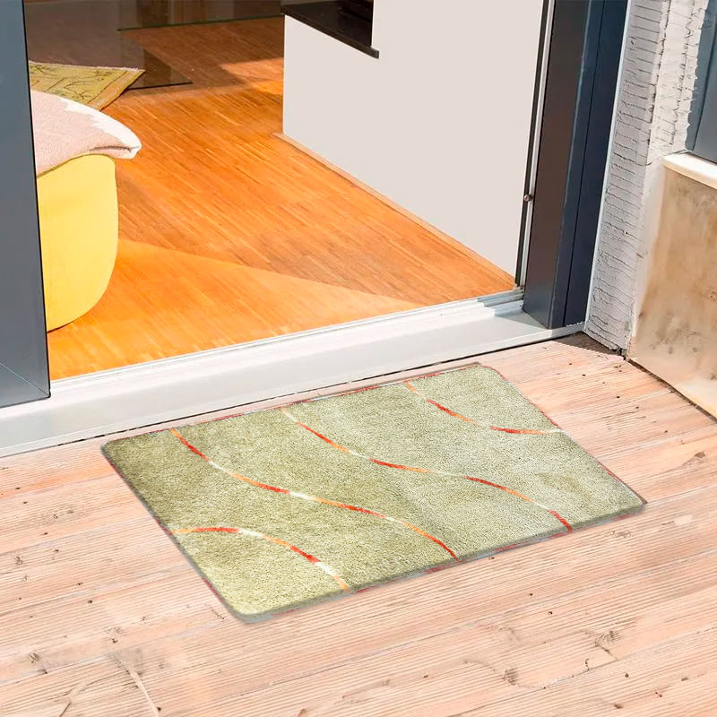 Alfombra-pie-de-cama-con-diseño-de-ONDAS-con-textura-afelpada-