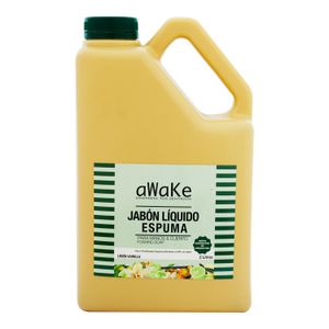 Jabón líquido de espuma con sensación sedosa de aroma a LIMÓN VAINILLA; 2 lt. - AWAKE