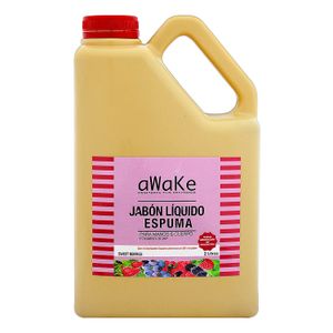 Jabón líquido de espuma con sensación sedosa de aroma a SWEET BERRIES; 2 lt. - AWAKE