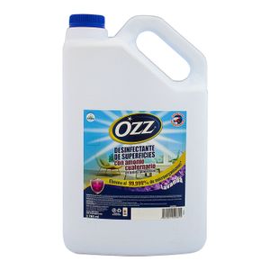 Limpiador desinfectante con AMONIO CUATERNARIO y aroma lavanda; 1 gl. - OZZ