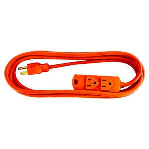 Extensión eléctrica de 3 tomas con enchufe aterrizado y cable de 3 metros. - ELECTROCABLES