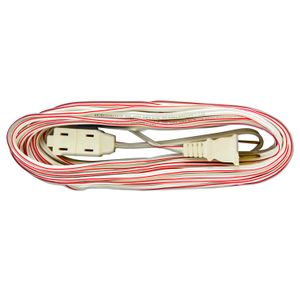 Extensión eléctrica de 3 tomas con enchufe polarizado y cable de 10 m. - ELECTROCABLES