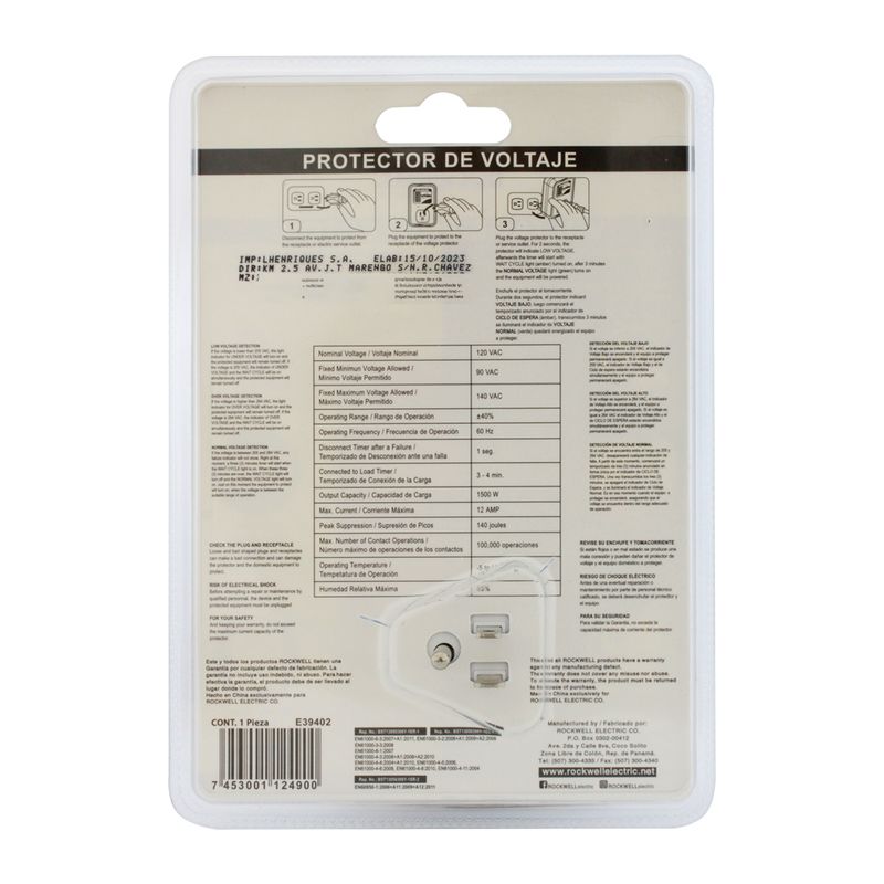 Protector-de-voltaje-plastico-de-1-sola-toma-aterrizada-de-140-joules-