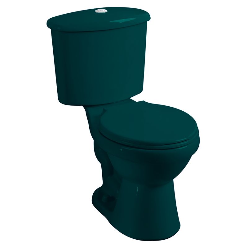 INODORO-EVOLUTION-REDONDO-CON-ASIENTO-VERDE-TEAL-Optimo-para-baños-con-espacios-pequeños.