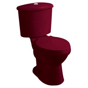 Inodoro EVOLUTION redondo con asiento cherry. - EDESA
