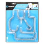 Set-de-ganchos-para-empotrar-multiusos-elaborados-en-hierro-con-recubrimiento-de-plastico-TPR-antideslizante-