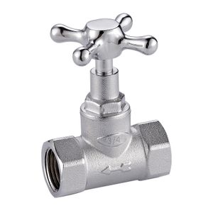 Llave de paso 3/4” liviana cromada. - EDESA