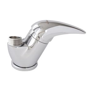Monomando Shelby pico para cocina de latón cromado. - EDESA