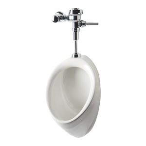 Urinario Curve HEU blanco spud plástico de entrada superior para colgar en la pared. - BRIGGS