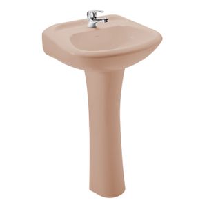 Lavamanos con pedestal CHELSEA VISION naranja. - EDESA
