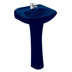 Lavamanos con pedestal CHELSEA navy blue. - EDESA
