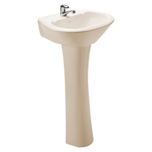 Lavamanos con pedestal SHELBY bone. - EDESA
