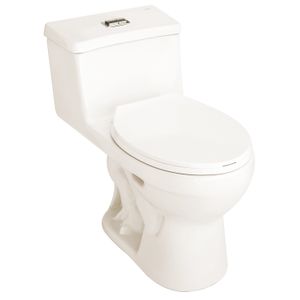 Inodoro OASIS redondo power clean bone. - EDESA