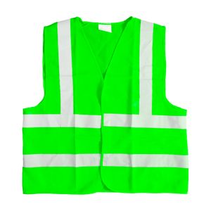 Chaleco reflectivo GRANDE con cintas velcro y 3 bandas reflectivas. - TRITON