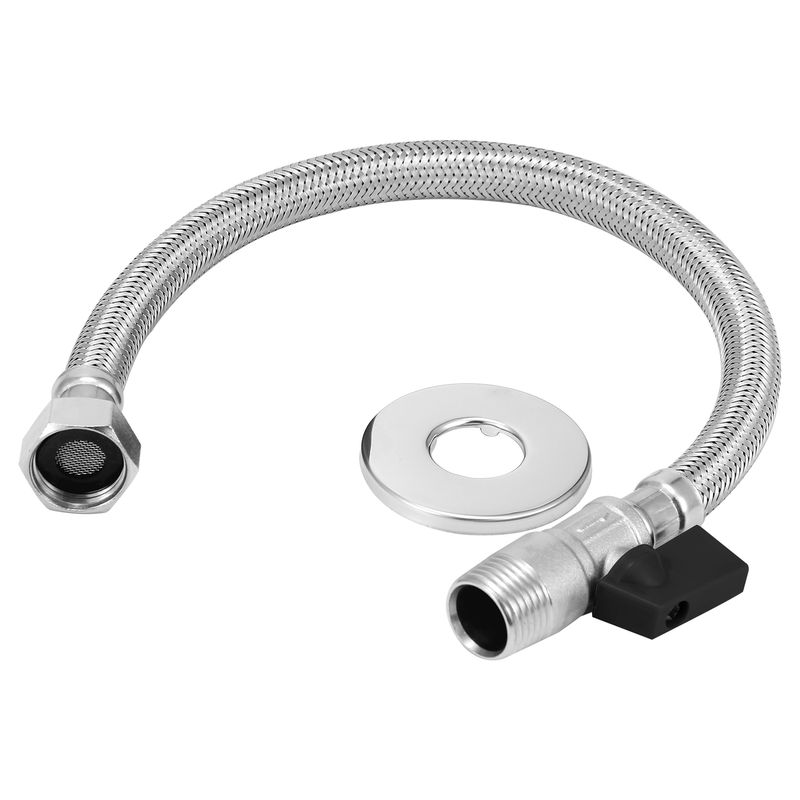 MANGUERA-DE-16”-PARA-LAVAMANOS-CON-LLAVE-ANGULAR-INTEGRADA-Conexion-estandar-para-acoplar-todos-los-modelos-de-lavamanos.