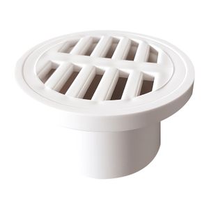 Rejilla blanca plástica de 2” con acople. - EDESA