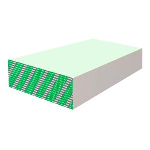 Placa de yeso (RH) Resistente a la humedad de 1,22 x 2,44 x 1.2 cm. - GYPLAC