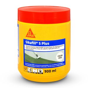 Sikafill 5 plus a base de resinas acrílicas para protección e impermeabilización de techos y terrazas; 900 ml - SIKA