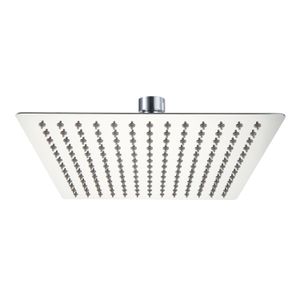 Regadera cuadrada slim de acero inoxidable cromado de 30 x 30 cm. - BRIGGS