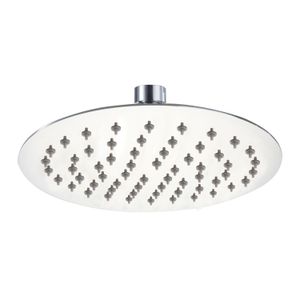 Regadera redonda slim de acero inoxidable cromado de 30 cm. - BRIGGS