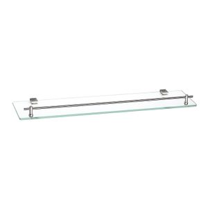 Repisa de baño diseño cuadrado cromado de 53 cm. - BRIGGS