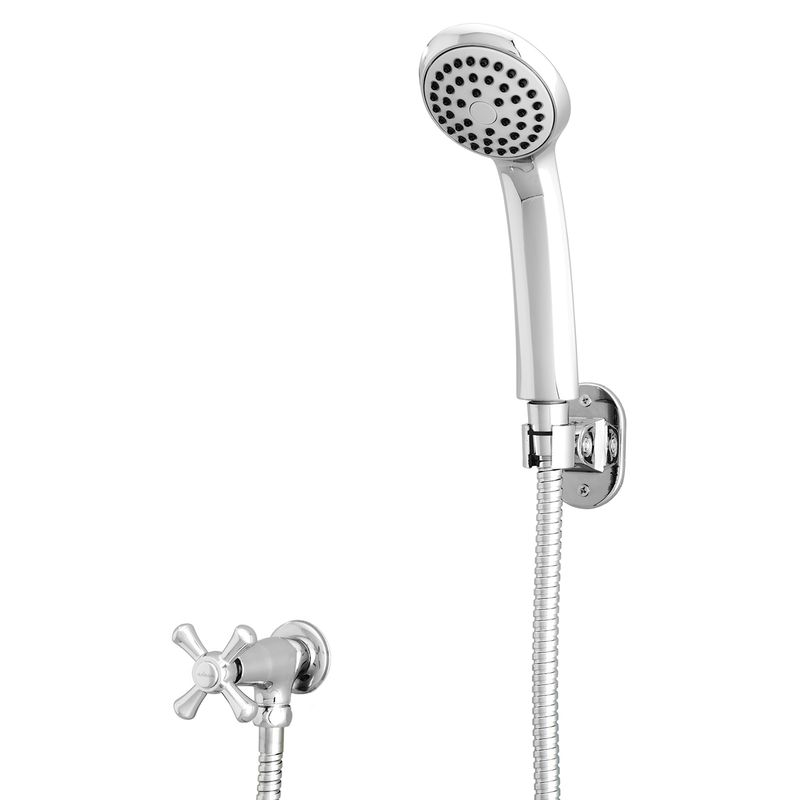 Ducha-de-mano-tipo-telefono-llave-New-Princess-de-laton-cromado-y-plastico-ABS.