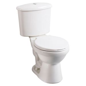 Inodoro EVOLUTION redondo con asiento blanco. - EDESA