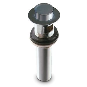 Desagüe de 1-1/4" metálico Push Button con rebosadero para lavamanos - EDESA