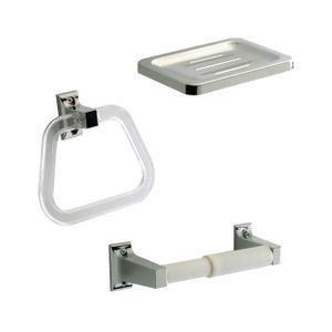 Juego de baño mini linea Mossini de 3 piezas de laton cromado. - EDESA