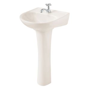 Lavamanos con pedestal ANDES bone. - EDESA