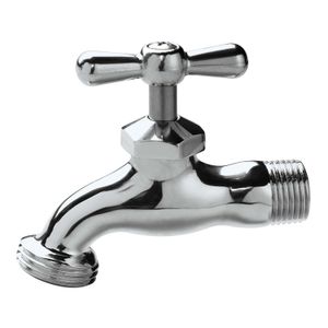 Llave para manguera 1/2" liviana cromada. - EDESA