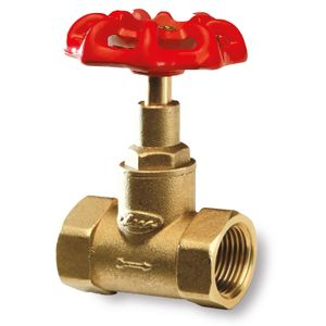 Llave de paso (h-h)1/2" liviana bronce. - EDESA