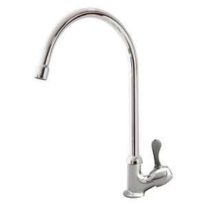 Llave sencilla de cocina SHELBY cromado con sifón. - EDESA