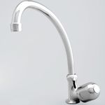 Llave-sencilla-Econovo-de-mesa-para-cocina-de-laton-cromado-y-manillas-ABS.