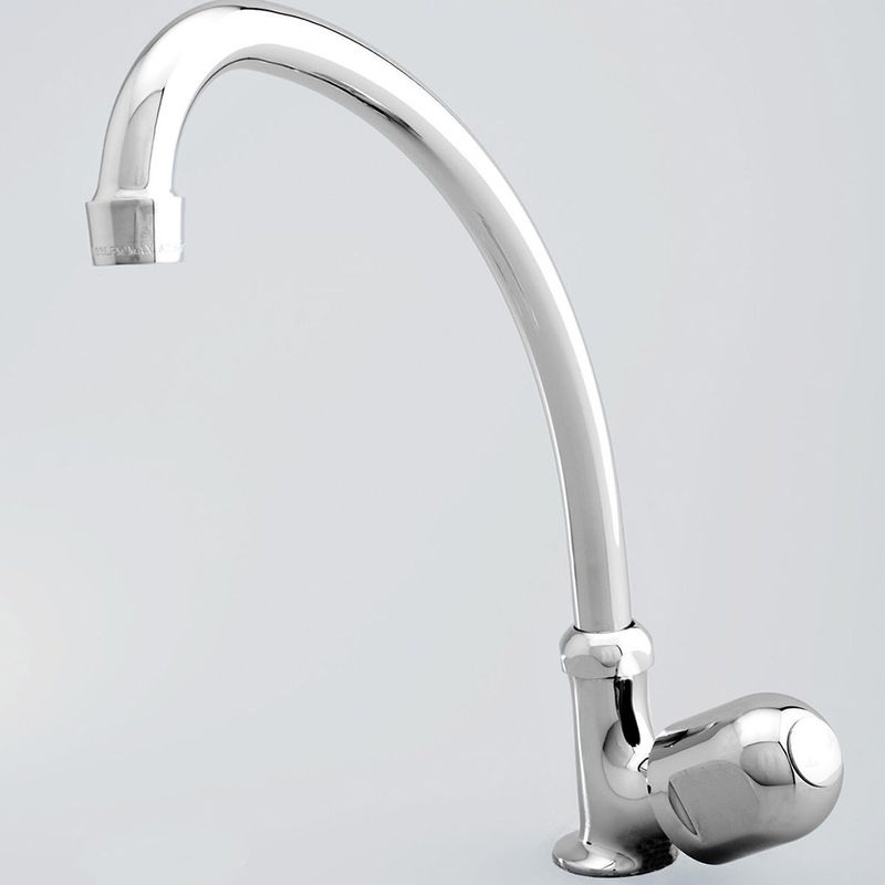 Llave-sencilla-Econovo-de-mesa-para-cocina-de-laton-cromado-y-manillas-ABS.