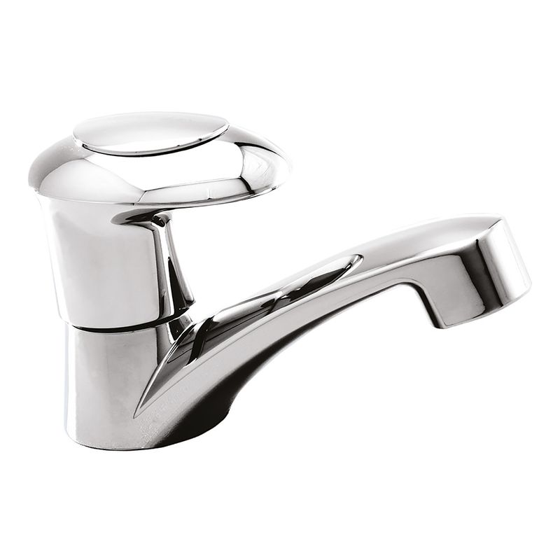Llave-sencilla-Doccia-para-lavamanos-de-resina-acetal-y-ABS-cromado.