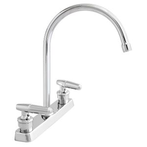 Llave mezclador Corvus bimando 8" de mesa, para cocina de latón cromado. - EDESA