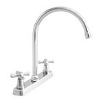 Llave-mezclador-New-Princess-bimando-8--de-mesa-para-cocina-de-laton-cromado-y-manija-ABS.